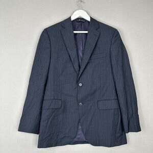 Jack Victor Blazer Mens 40R Wool Navy Blue Norway Pinstripe Formal Suit Jacket